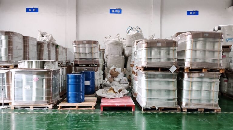 Glass-fiber storage area